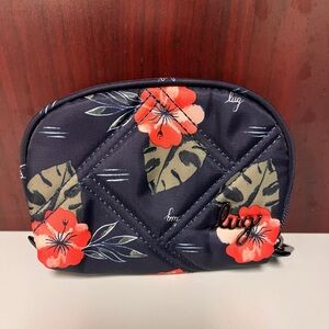 Lug Bag - Stash - Navy Floral Cosmetic Bag/coinpurse